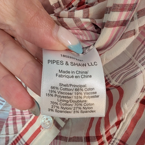 Veronica Beard Red and White Plaid Dress - Picture 7 of 10